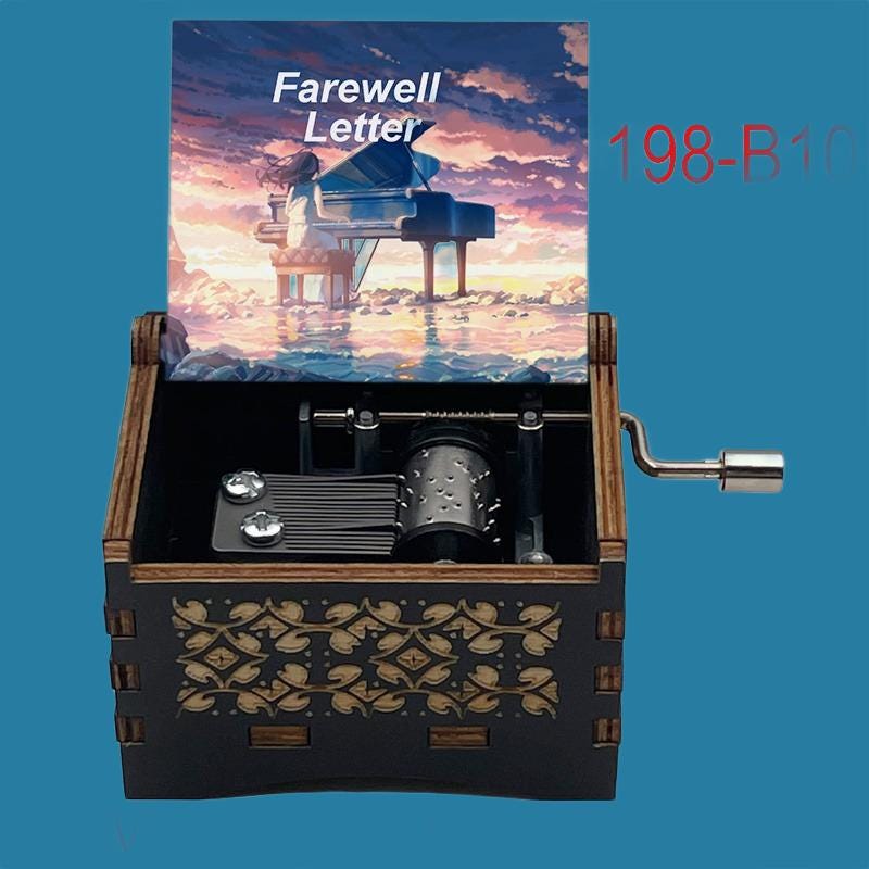 Farewell Letter Classic Music Box - Gracias Collectibles