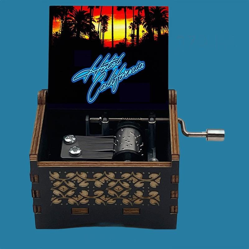 Hotel California Music Box β Eagles Classic Rock Melody Gift - Gracias Collectibles