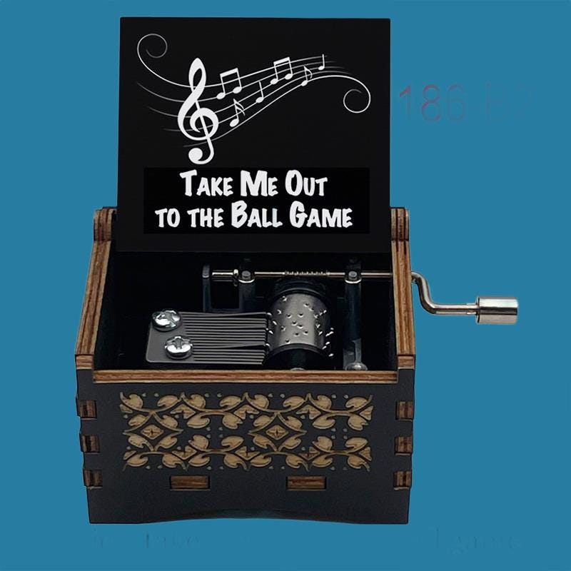 Take me out to the ball game Classic Wooden Music Box - Gracias Collectibles