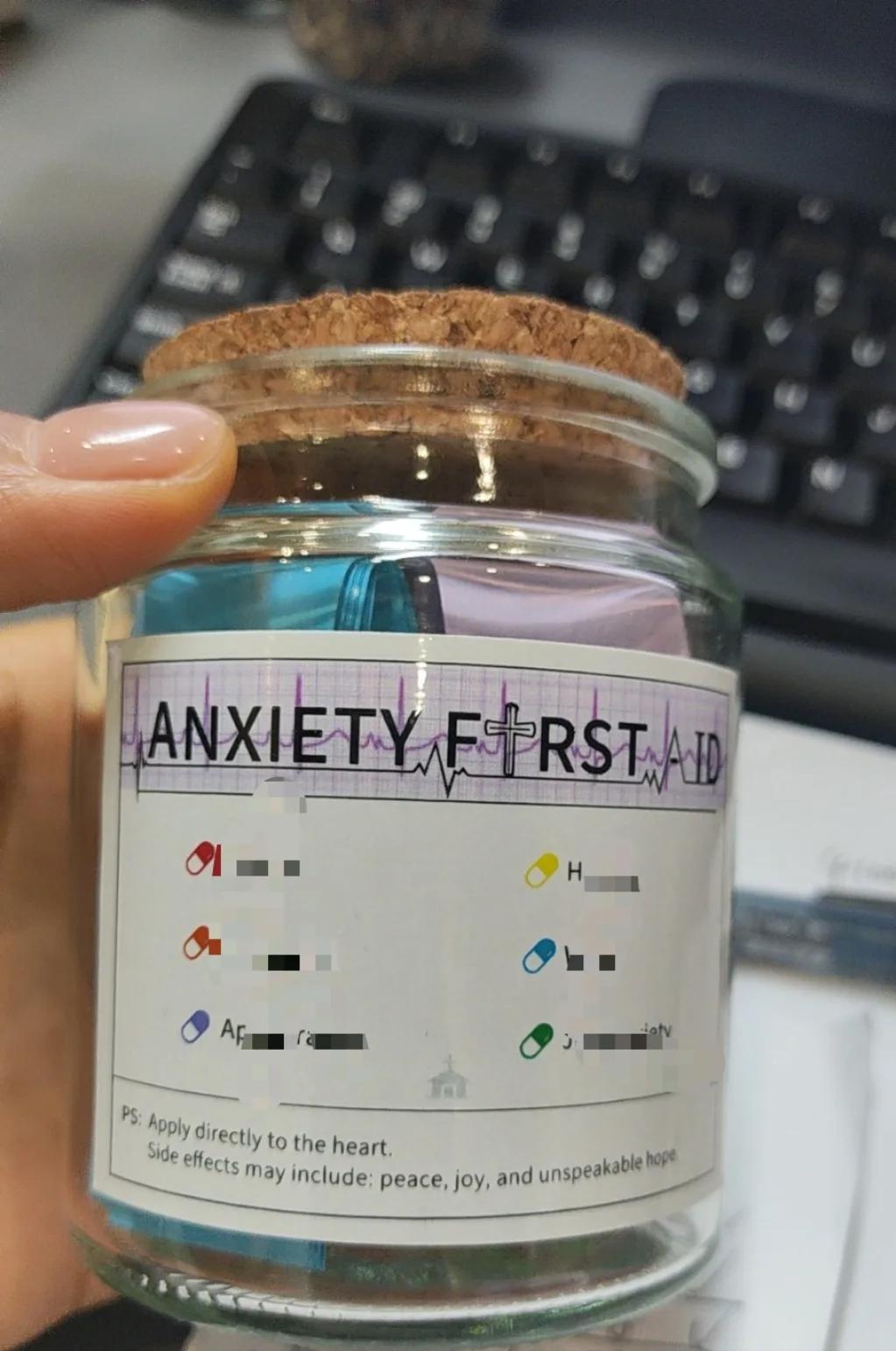 Bible Verse Jar: Christian Gift for Anxiety Relief & Encouragement - Gracias Collectibles