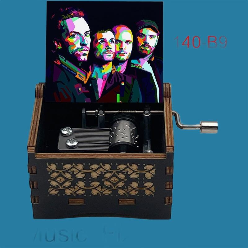 Popular Song “Fix You” Classic Hand-Crank Music Box - Gracias Collectibles