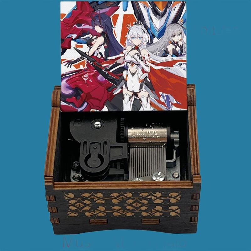 Anime Moon Halo  Classic Hand-Crank Music Box - Gracias Collectibles