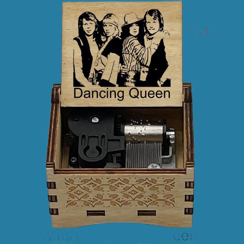 ABBA “Dancing Queen” Classic Hand-Crank Music Box - Gracias Collectibles
