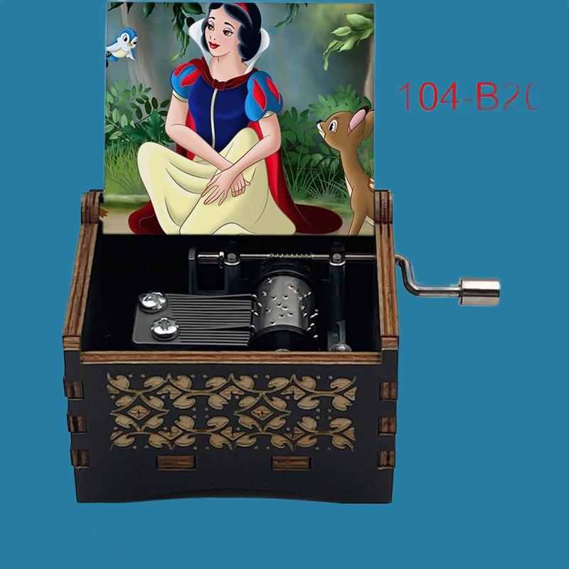 Snow White “Heigh- Ho” Classic Wooden Music Box - Gracias Collectibles