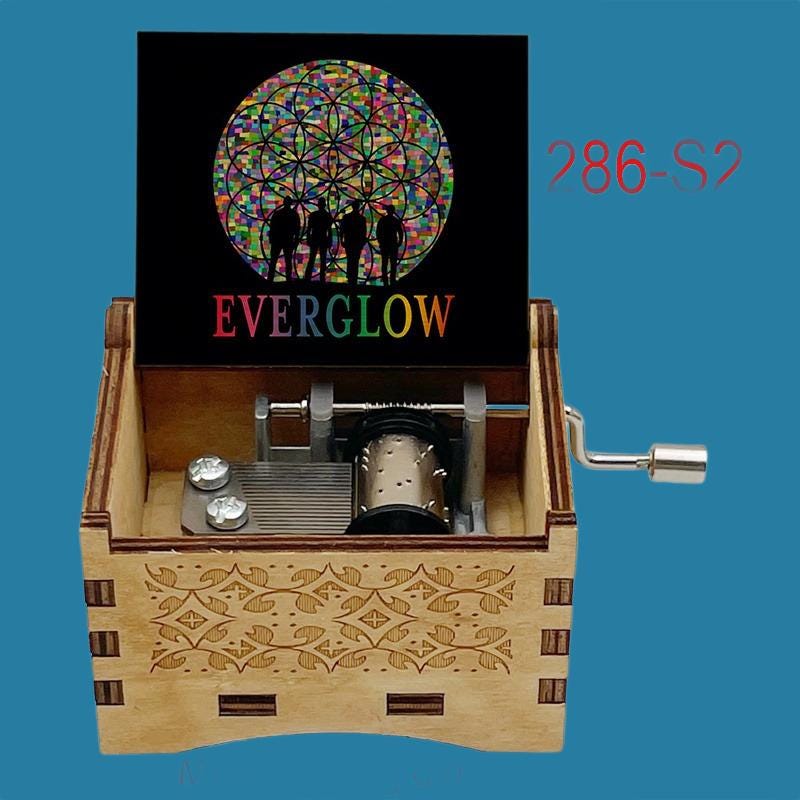 Popular Song “Everglow” Classic Hand-Crank Music Box - Gracias Collectibles