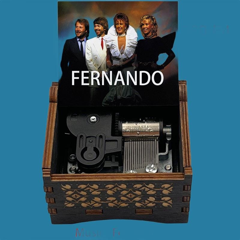 ABBA “Fernando” Hand-Crank Music Box - Gracias Collectibles