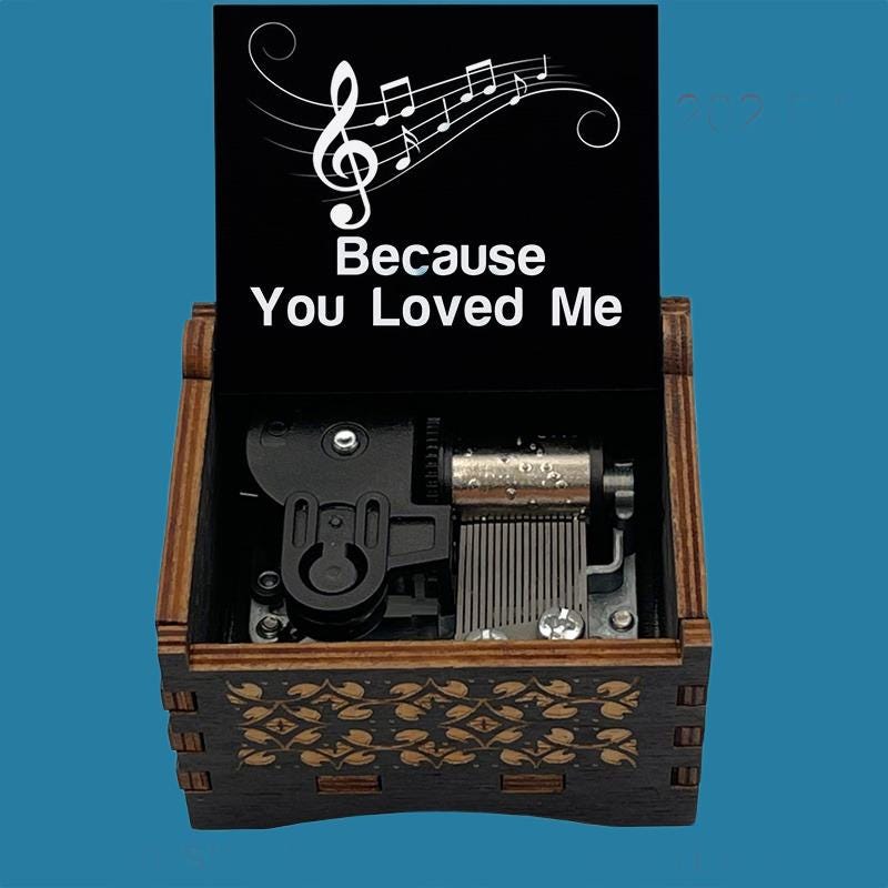 Celine Dion  "Because you loved me" Classic Music Box - Gracias Collectibles