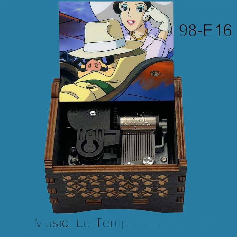 Porco Rosso “Le Temps des Cerises” Classic Music Box - Gracias Collectibles
