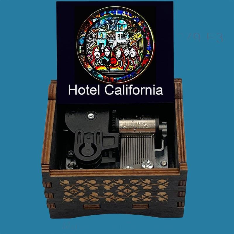 Hotel California Music Box – Eagles Classic Rock Melody Gift - Gracias Collectibles