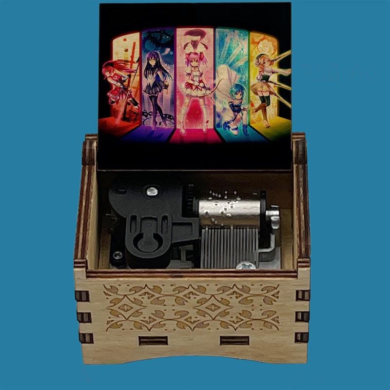 Puella Magi Madoka Magica Classic Wooden Music Box - Gracias Collectibles