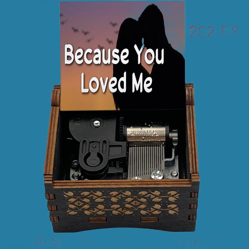 Celine Dion  “Because you loved me” Classic Music Box - Gracias Collectibles