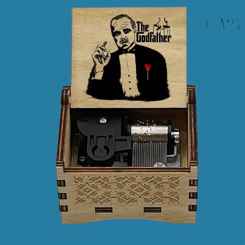 The Godfather Movie "speak softly love" Classic Hand-Crank Music Box - Gracias Collectibles