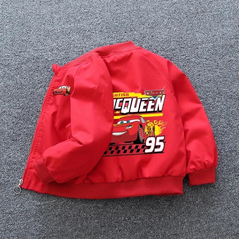 Cars McQueen Boys and Girls Custom Print Jacket - Gracias Collectibles