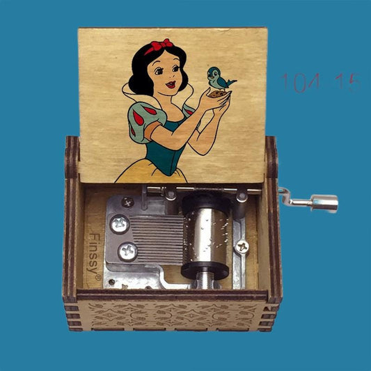 Snow White “Heigh- Ho” Classic Wooden Music Box - Gracias Collectibles