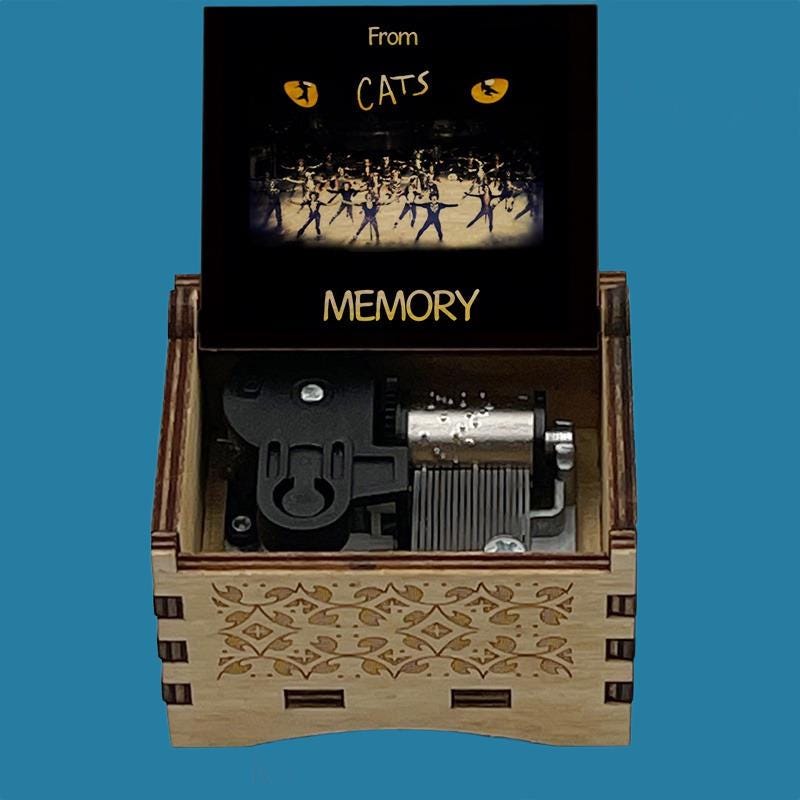 Cat the musical" Memory"  Classic Music Box - Gracias Collectibles