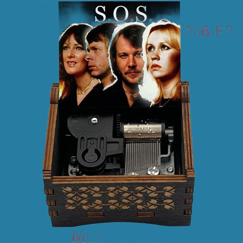 ABBA "SOS" Classic Music Box - Gracias Collectibles