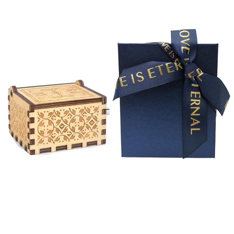 Shake it Off Music Box: Birch Wood, 18-Note Movement - Gracias Collectibles