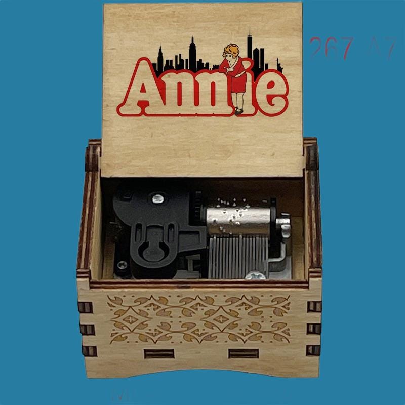 Annie " The Sun will come out tomorrow"  Classic Music Box - Gracias Collectibles