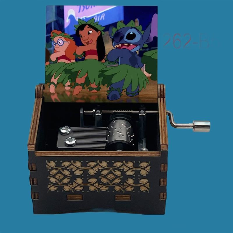 Lilo & Stitch “Ohana Means Family” Hand-Crank Music Box - Gracias Collectibles