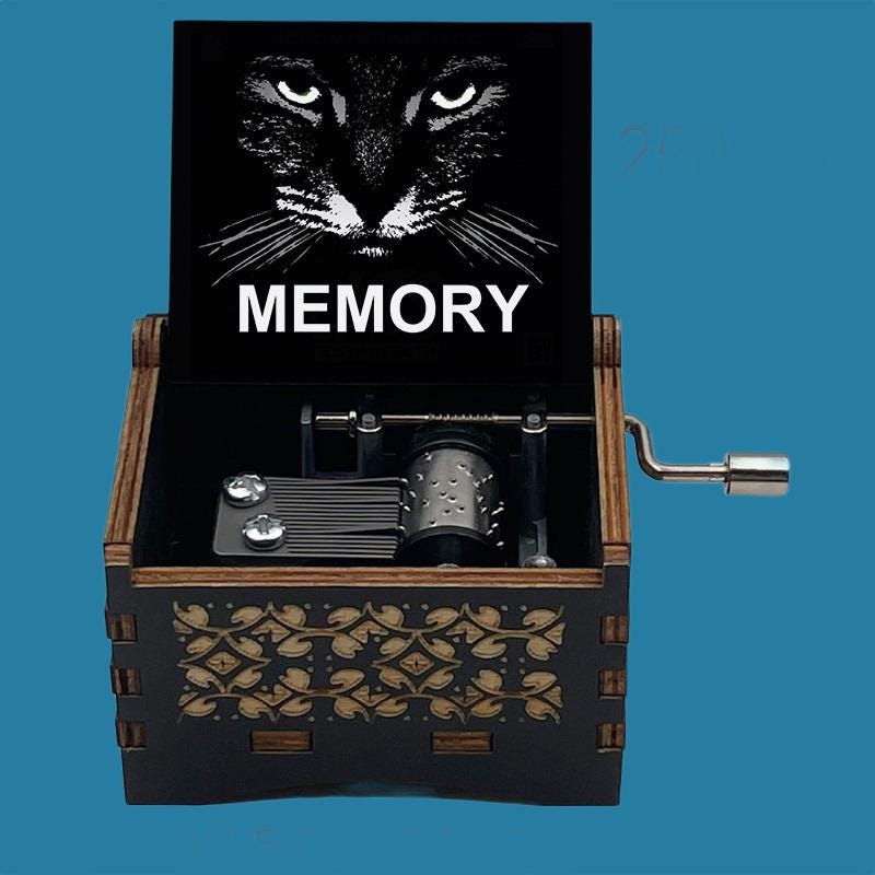 Cat the musical" Memory"  Classic Music Box - Gracias Collectibles