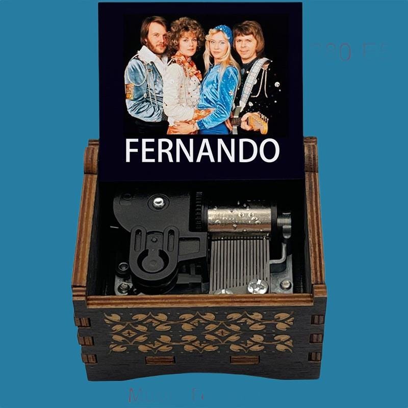 ABBA “Fernando” Hand-Crank Music Box - Gracias Collectibles