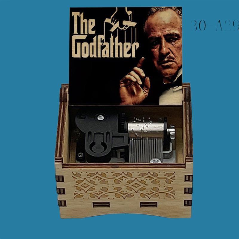 The Godfather Movie “speak softly love” Classic Hand-Crank Music Box - Gracias Collectibles