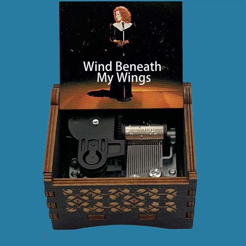 Bette Midler " Wind Beneath My Wings"  Classic Music Box - Gracias Collectibles