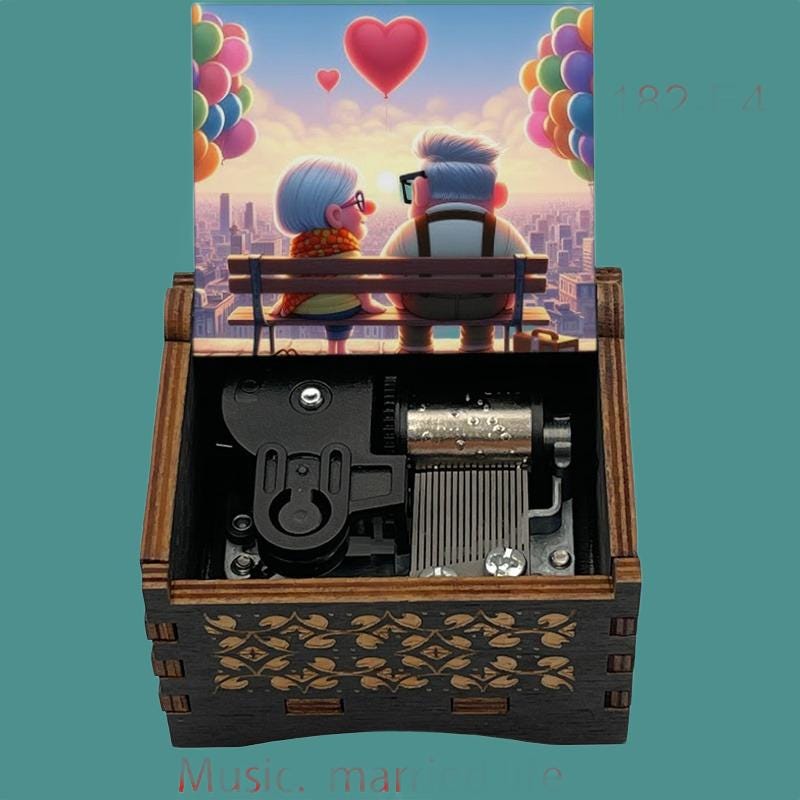 Up  “Married Life” Classic Music Box - Gracias Collectibles