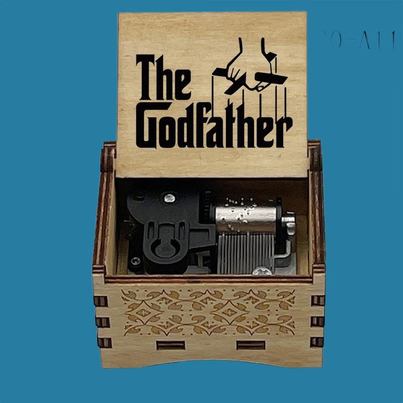 The Godfather Movie “speak softly love” Classic Hand-Crank Music Box - Gracias Collectibles