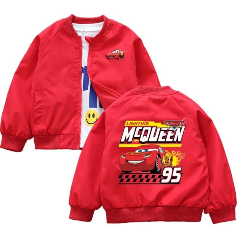 Cars McQueen Boys and Girls Custom Print Jacket - Gracias Collectibles