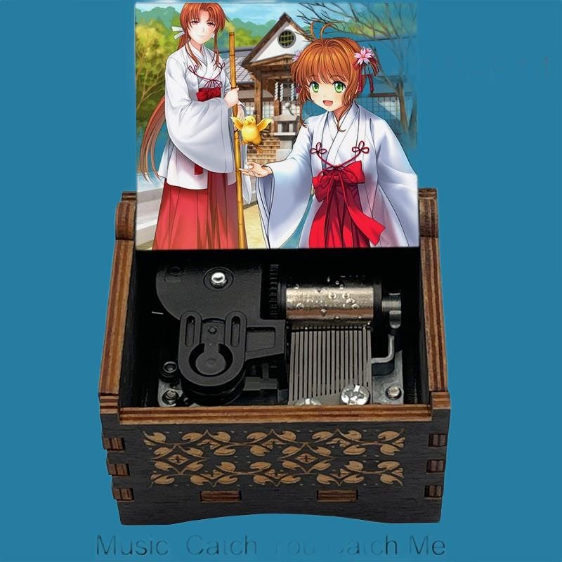 Sakura "Catch you catch me" Classic Hand-Crank Music Box - Gracias Collectibles