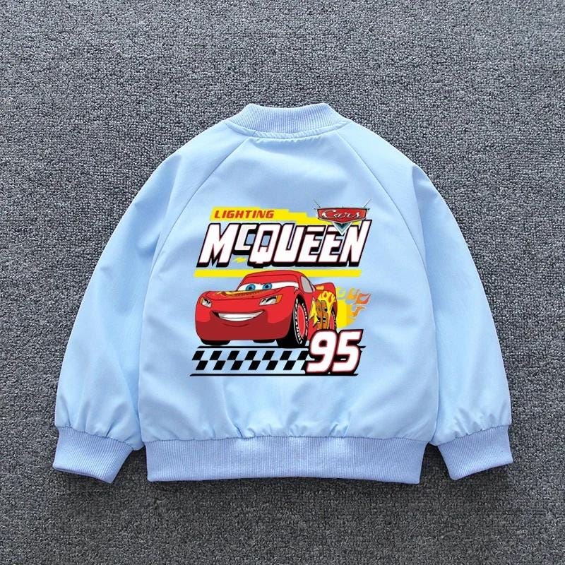 Cars McQueen Boys and Girls Custom Print Jacket - Gracias Collectibles