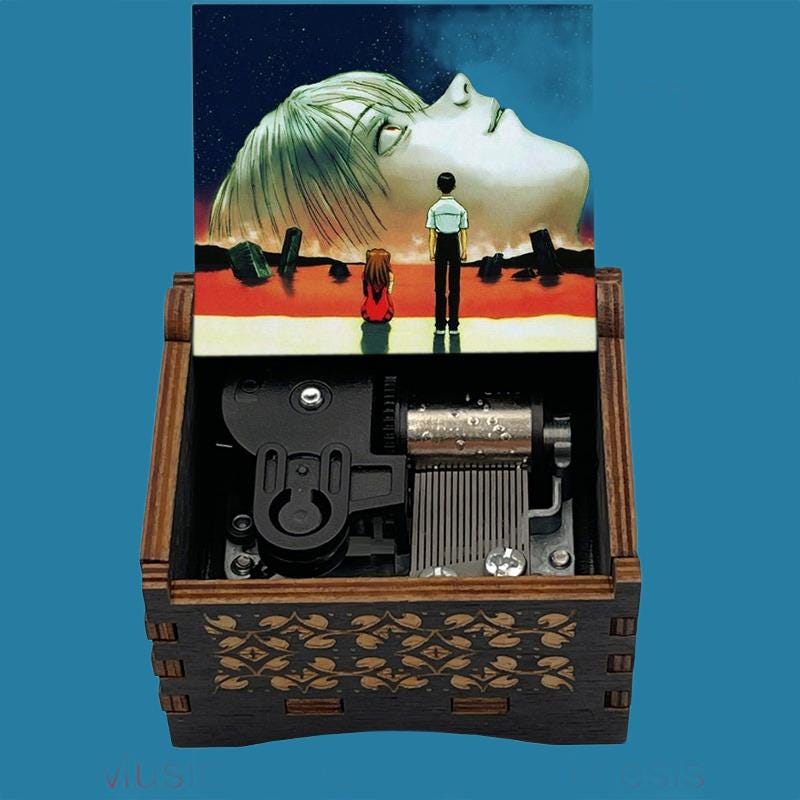 Cruel's Angel Thesis “Neon Genesis Evangelion Opening” Classic Music Box - Gracias Collectibles