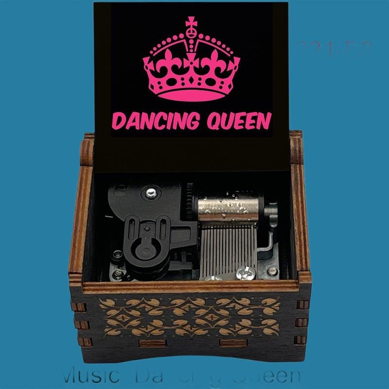 ABBA “Dancing Queen” Classic Hand-Crank Music Box - Gracias Collectibles