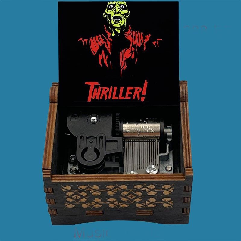 Michael Jackson " Thriller "  Classic Music Box - Gracias Collectibles
