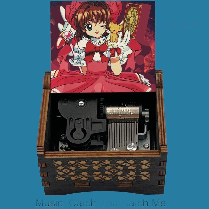 Sakura "Catch you catch me" Classic Hand-Crank Music Box - Gracias Collectibles