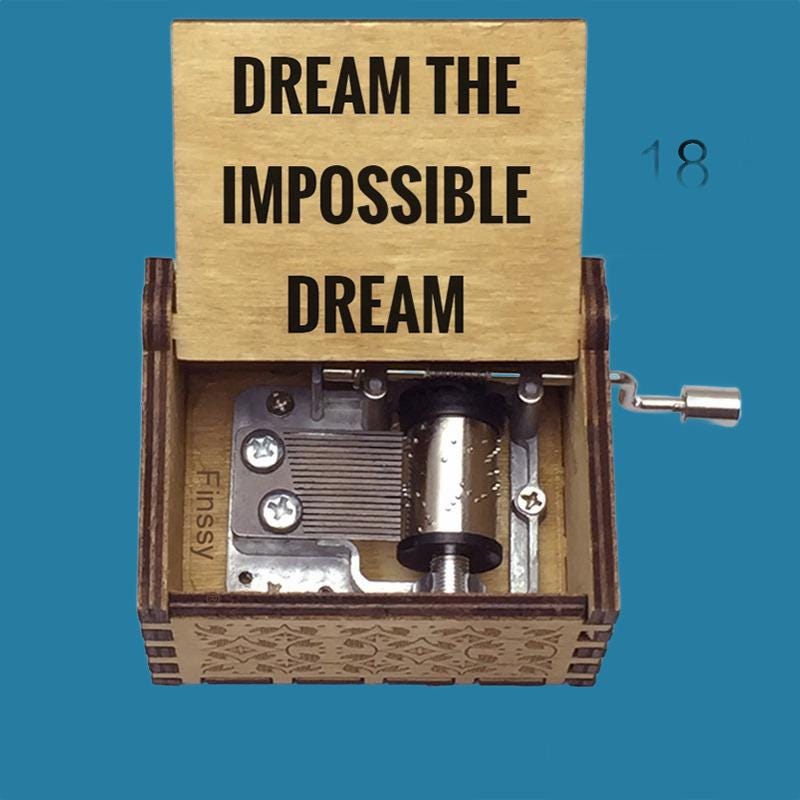 Andy Williams “Dream the impossible dream” Classic Music Box - Gracias Collectibles