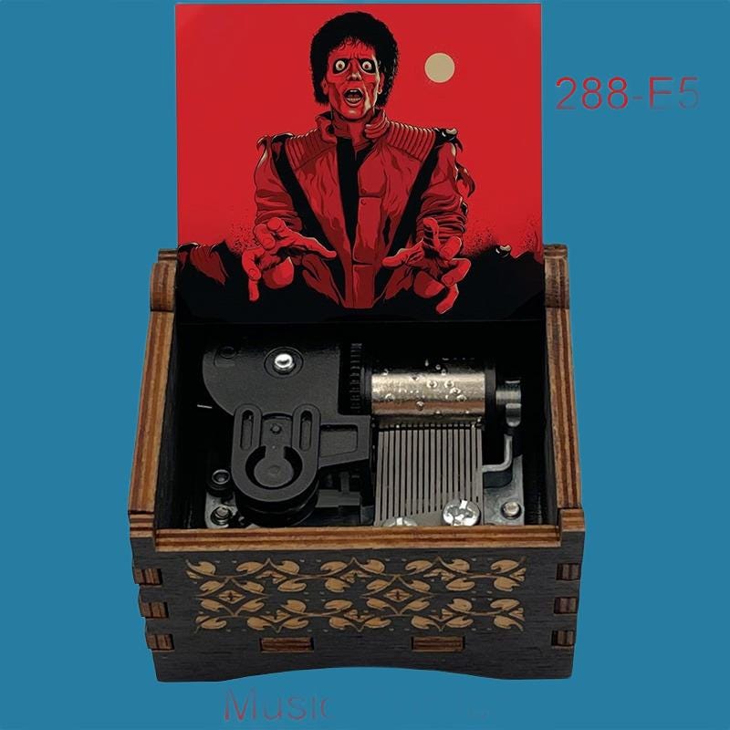 Michael Jackson " Thriller "  Classic Music Box - Gracias Collectibles