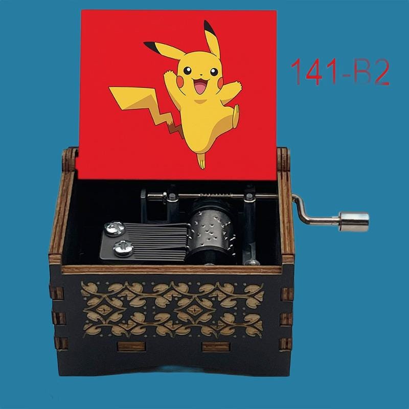 Aim to be a Pokemon Master Wooden Music Box - Gracias Collectibles