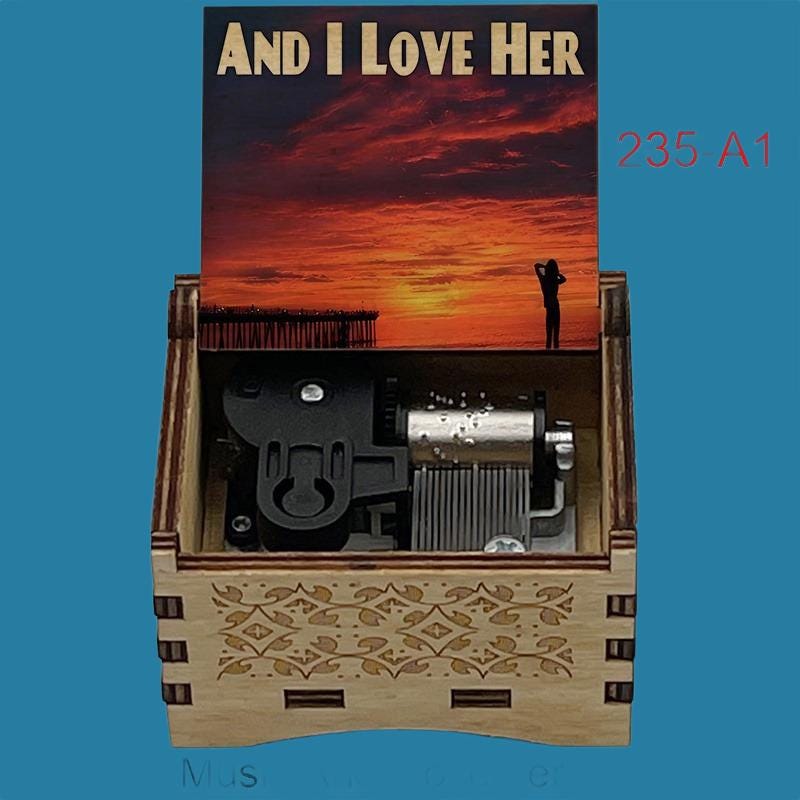 The Beatles " And I love her"  Classic Music Box - Gracias Collectibles