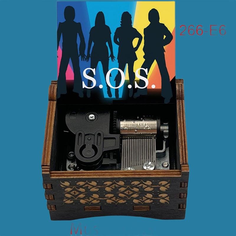 ABBA "SOS" Classic Music Box - Gracias Collectibles