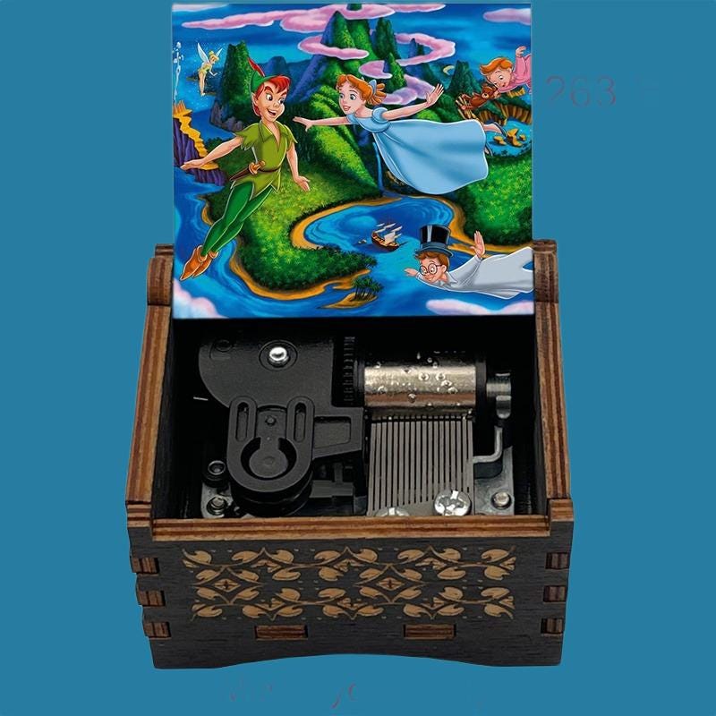 Peter Pan “you can fly” Classic Hand-Crank Music Box - Gracias Collectibles