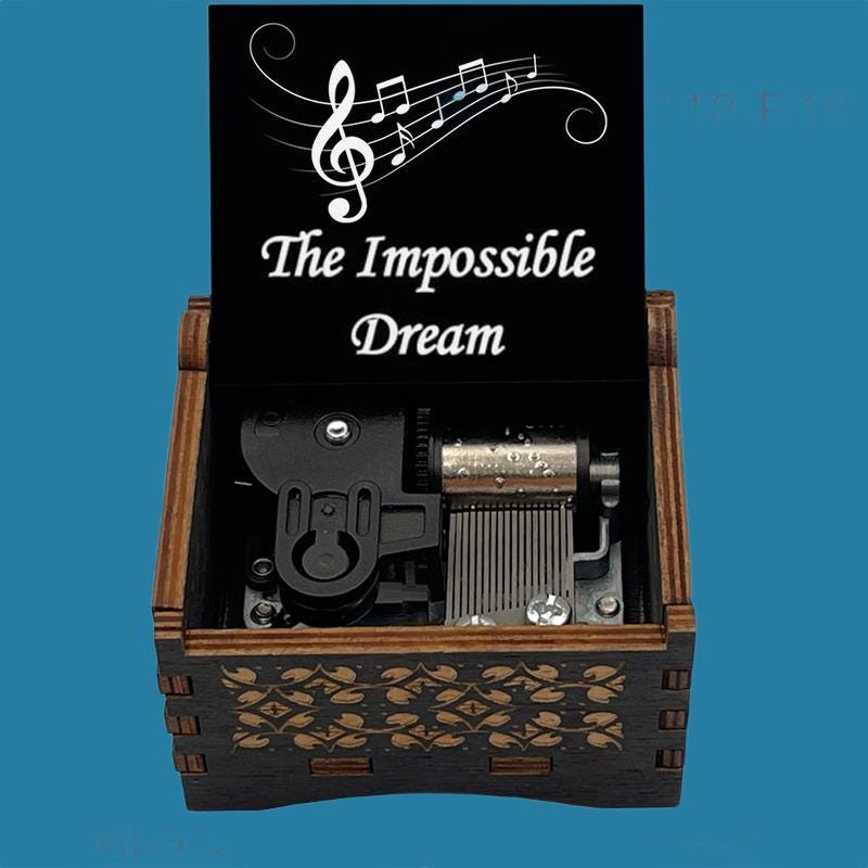 Andy Williams “Dream the impossible dream” Classic Music Box - Gracias Collectibles