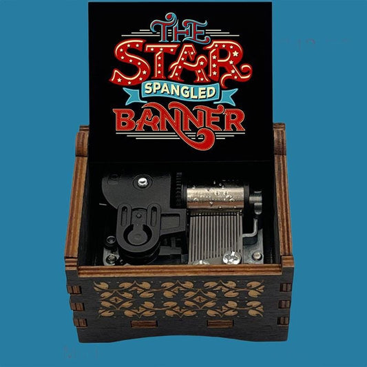 Star Spangled Banner " National Anthem"  Classic Music Box - Gracias Collectibles