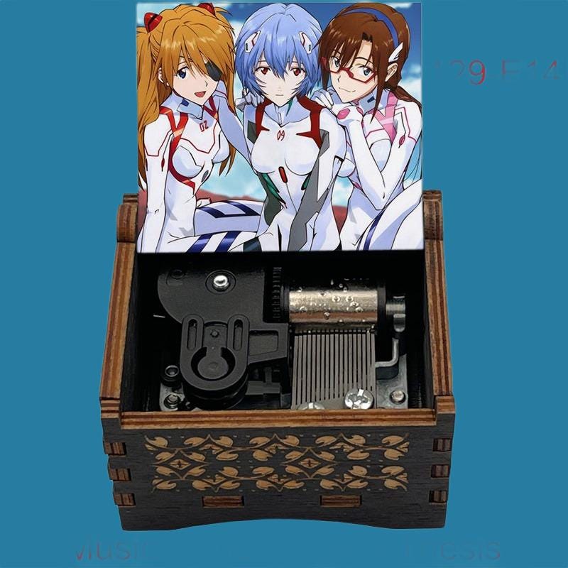 Cruel's Angel Thesis “Neon Genesis Evangelion Opening” Classic Music Box - Gracias Collectibles