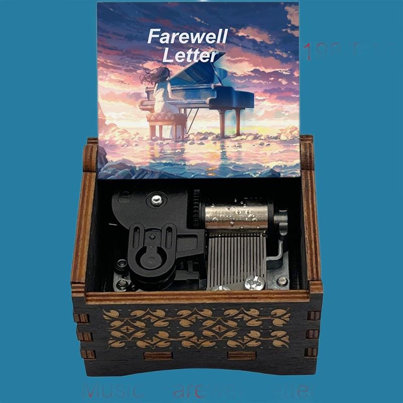 Farewell Letter Classic Music Box - Gracias Collectibles