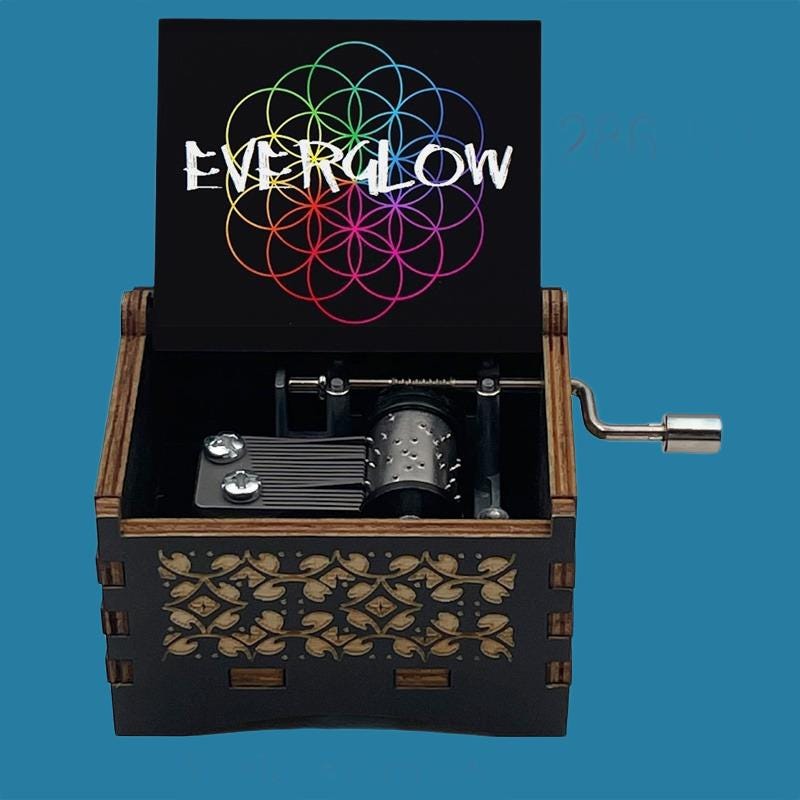 Popular Song “Everglow” Classic Hand-Crank Music Box - Gracias Collectibles