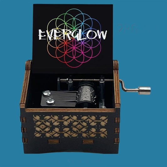Popular Song “Everglow” Classic Hand-Crank Music Box - Gracias Collectibles