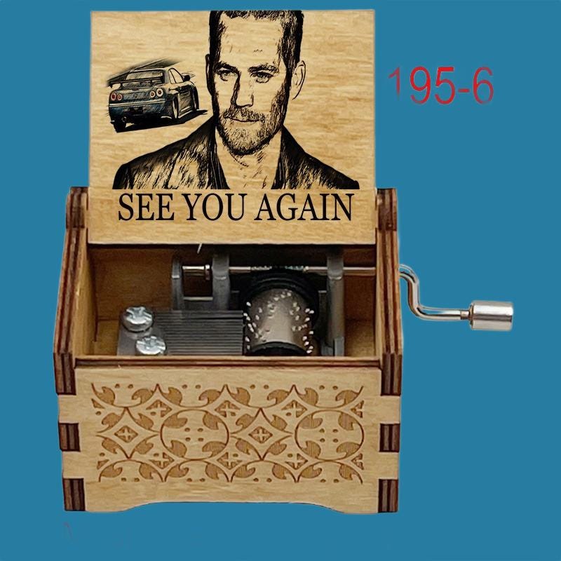 Fast & Furious "See you again" Music Box – Vintage Handcrafted Gift Ideas - Gracias Collectibles