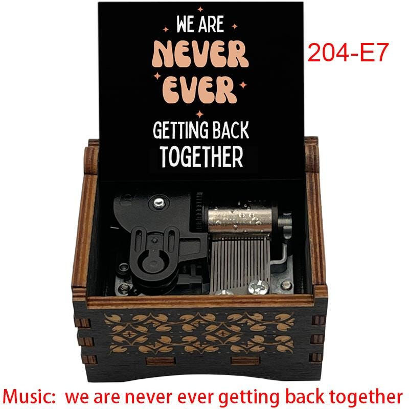 Taylor Swift Song "We Are Never Ever Getting Back Together" Music Box - Gracias Collectibles